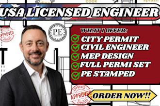 draw pe stamp architectural structural engineering mep,permit