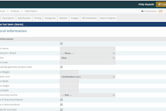 add products in cubecart stores with basic seo key words,