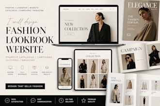 design fashion lookbook website product catalogue campaigns  clothing magazine