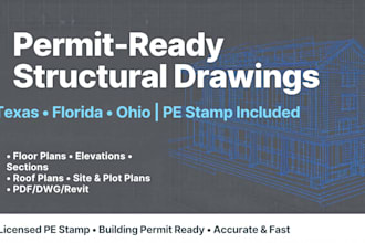 structural engineer drawing texas pe stamp ohio florida pe stamp building permit