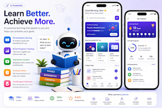 develop e learning app, kid learning app, lms app, ai language app, educational