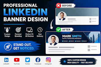 design a appopriate linkedin banner for personal branding