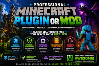 make a minecraft java edition mod for you
