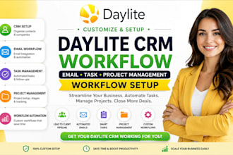 customize daylite CRM workflow email task project management workflow setup