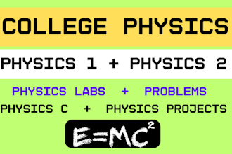 tutor physics problems, projects, and physics labs