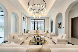 restyle old building to modern classic interior,dinning design,bedroom rendering