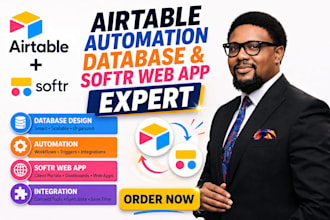 be airtable automation, database, and softr web app expert