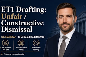 draft a winning UK et1 claim for unfair and constructive dismissal