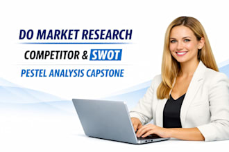 do market research, competitor and swot, pestel analysis capstone project