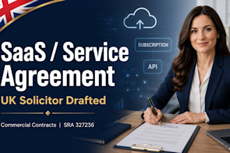 draft a UK freelance, saas or service agreement as a UK solicitor