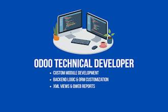 develop custom odoo modules and backend customization