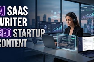 write ai saas blog posts and startup content