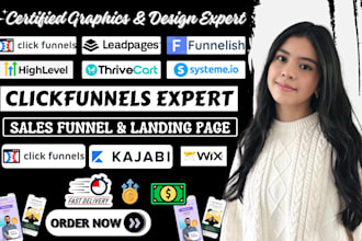 design clickfunnels landing page, sales funnel in systeme io, clone ucraft