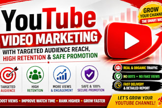 youtube video marketing with targeted audience reach high retention promotion