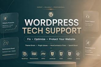 fix wordpress theme errors, database problems white screen fast