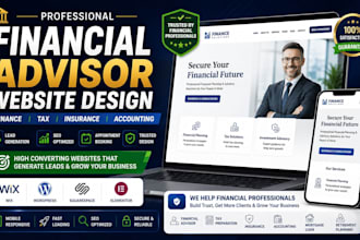 design financial advisor website finance tax insurance website cpa website