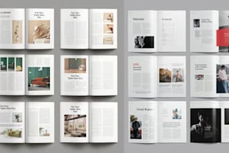 design marketing product catalog catalogue brochure, content writing lookbook