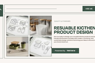 design reusable kitchen product and eco friendly kitchenware concept