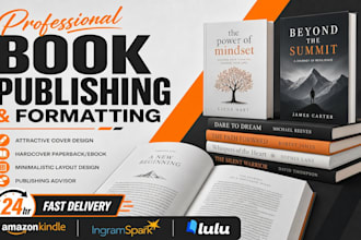 do book publishing, kindle publishing, paperback publishing, self publishing