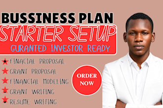 write a business plan with a financial plan for startups, business plan write
