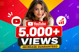 provide 5000 youtube views organically