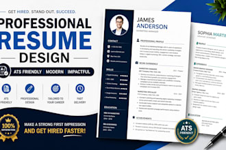 design a professional ats resume and CV that gets you hired