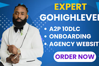 setup gohighlevel CRM onboarding automation website for real estate agency ghl