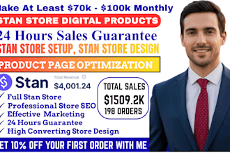 24 hours sales guarantee stan store setup,stan store design,stan store marketing