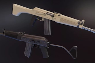 create printable 3d gun models,tank,military vehicle,assault guns,sniper rifles