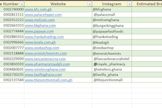 do internet research and data collection in excel