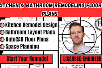 create kitchen and bathroom remodeling floor plans