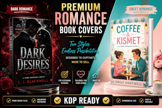 design a historical romance, sweet romance, or dark romance cover