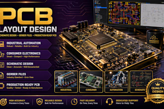 design industrial pcb layout and electronic schematics