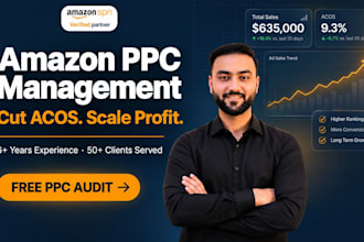 be your amazon PPC and sponsored ads management expert to lower acos