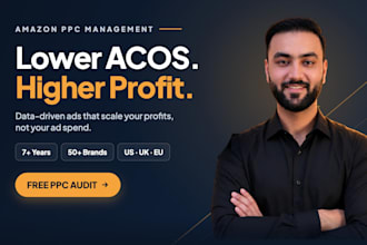be your amazon PPC and sponsored ads management expert to lower acos