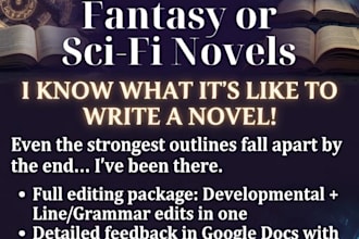 proofread and edit your books or novels