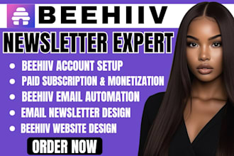 setup beehiiv newsletter beehiiv automation design beehive landing page website