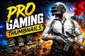 design high CTR thumbnail for gaming