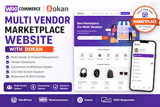 build woocommerce multi vendor marketplace using dokan