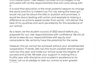 write speeches for presentations, events, or competitions