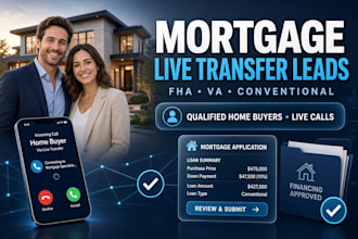 mortgage live transfers, refinance leads va, fha mortgage, mortgage modification
