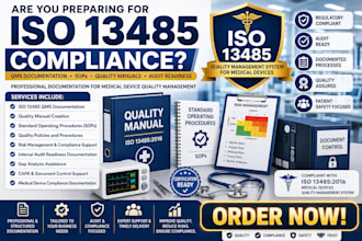 prepare iso 13485 qms documents for medical device compliance