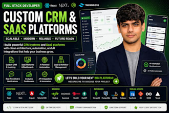 develop custom CRM saas web app using mern and mean stack