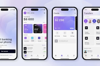 develop large fintech infrastructure app, banking app, money transfer app