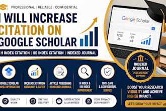 increase citation on google scholar h index and i10 index citation index journal