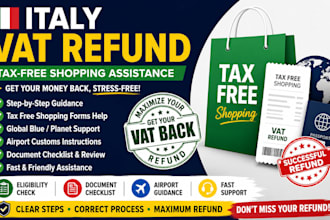 help you claim italy vat refund and tax free shopping for tourists fast