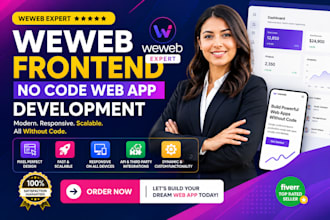 weweb frontend no code web app website development expert