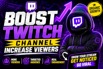 do twitch promotion to boost twitch channel and increase twitch viewers