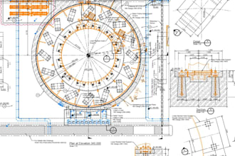 draft precise 2d floor plans and technical drawings