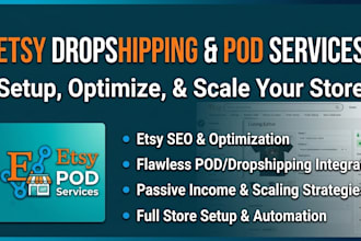 help you start your etsy dropshipping or  print on demand store